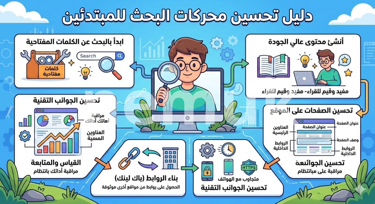 كيفية تحسين محركات البحث للمبتدئين من الصفر حتى الاحتراف