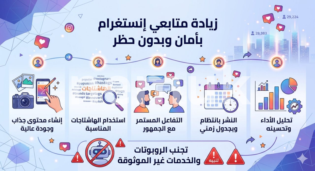 الدليل الشامل حول تزويد متابعين انستا بدون حظر