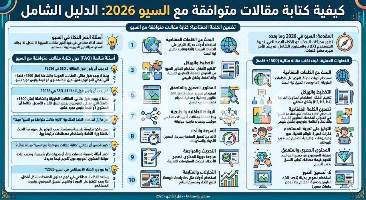 كيفية كتابة مقالات متوافقة مع السيو 2026