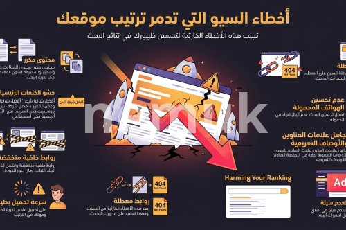 أخطاء السيو التي تدمر ترتيب موقعك دليل 2026