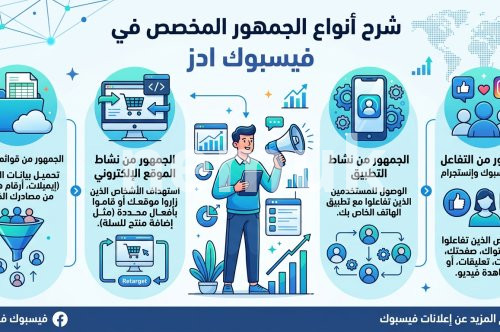 شرح أنواع الجمهور المخصص في فيسبوك ادز 2026