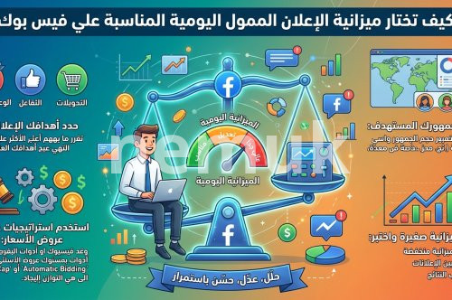كيف تختار ميزانية الإعلان الممول اليومية المناسبة علي فيس بوك