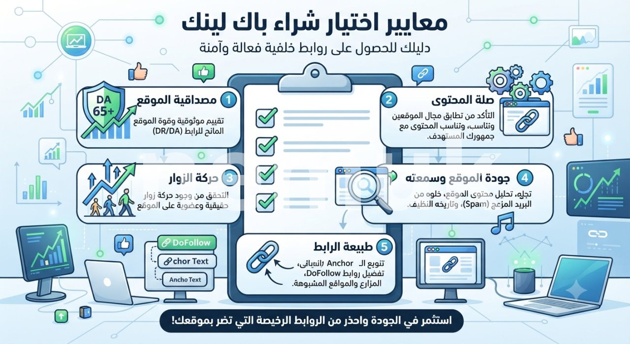 أهم معايير اختيار موفر خدمة شراء باك لينك موثوق ومرخص