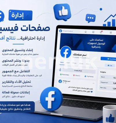 باقة شهرية إدارة صفحات فيسبوك